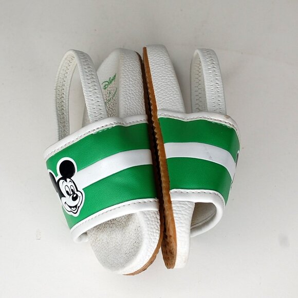 Janie & Jack X Disney Green White Mickey Mouse Sandals Designer Shoes - Picture 2 of 7